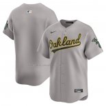 Camiseta Beisbol Hombre Oakland Athletics Segunda Limited Gris