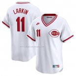 Camiseta Beisbol Hombre Cincinnati Reds Barry Larkin Throwback Cooperstown Limited Blanco