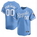 Camiseta Beisbol Hombre Kansas City Royals Alterno Limited Personalizada Azul