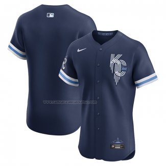 Camiseta Beisbol Hombre Kansas City Royals City Connect Elite Azul