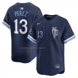 Camiseta Beisbol Hombre Kansas City Royals Salvador Perez City Connect Limited Azul