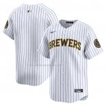 Camiseta Beisbol Hombre Milwaukee Brewers Alterno Limited Blanco