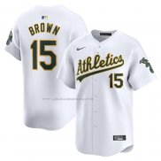 Camiseta Beisbol Hombre Oakland Athletics Seth Brown Primera Limited Blanco