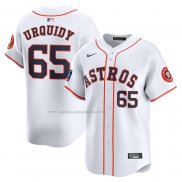 Camiseta Beisbol Hombre Houston Astros Jose Urquidy 2024 World Tour Mexico City Series Primera Limited Blanco