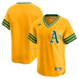 Camiseta Beisbol Hombre Oakland Athletics Cooperstown Collection Limited Oro