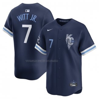 Camiseta Beisbol Hombre Kansas City Royals Bobby Witt Jr. City Connect Limited Azul