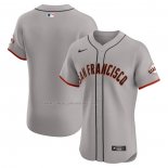 Camiseta Beisbol Hombre San Francisco Giants Road Vapor Premier Elite Patch Gris