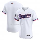 Camiseta Beisbol Hombre Texas Rangers 2024 Oro Collection Elite Blanco