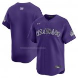 Camiseta Beisbol Hombre Colorado Rockies Alterno Limited Violeta