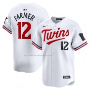 Camiseta Beisbol Hombre Minnesota Twins Kyle Farmer Primera Limited Blanco