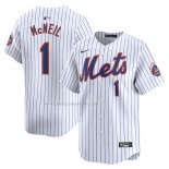 Camiseta Beisbol Hombre New York Mets Jeff McNeil Primera Limited Blanco