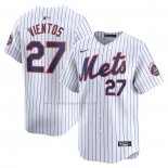 Camiseta Beisbol Hombre New York Mets Mark Vientos Primera Limited Blanco