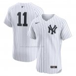 Camiseta Beisbol Hombre New York Yankees Anthony Volpe Primera Elite Blanco