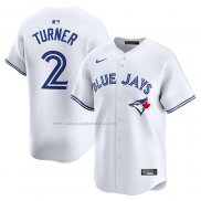 Camiseta Beisbol Hombre Toronto Blue Jays Justin Turner Primera Limited Blanco